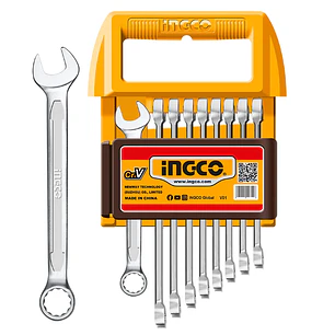 SET LLAVES PUNTA/CORONA INDUSTRIAL 9 PIEZAS 6-19MM INGCO HKSPA1096