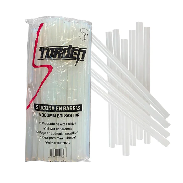 BARRAS DE SILICONA 11X300MM 1KG TORDEN WR250520-A26 1