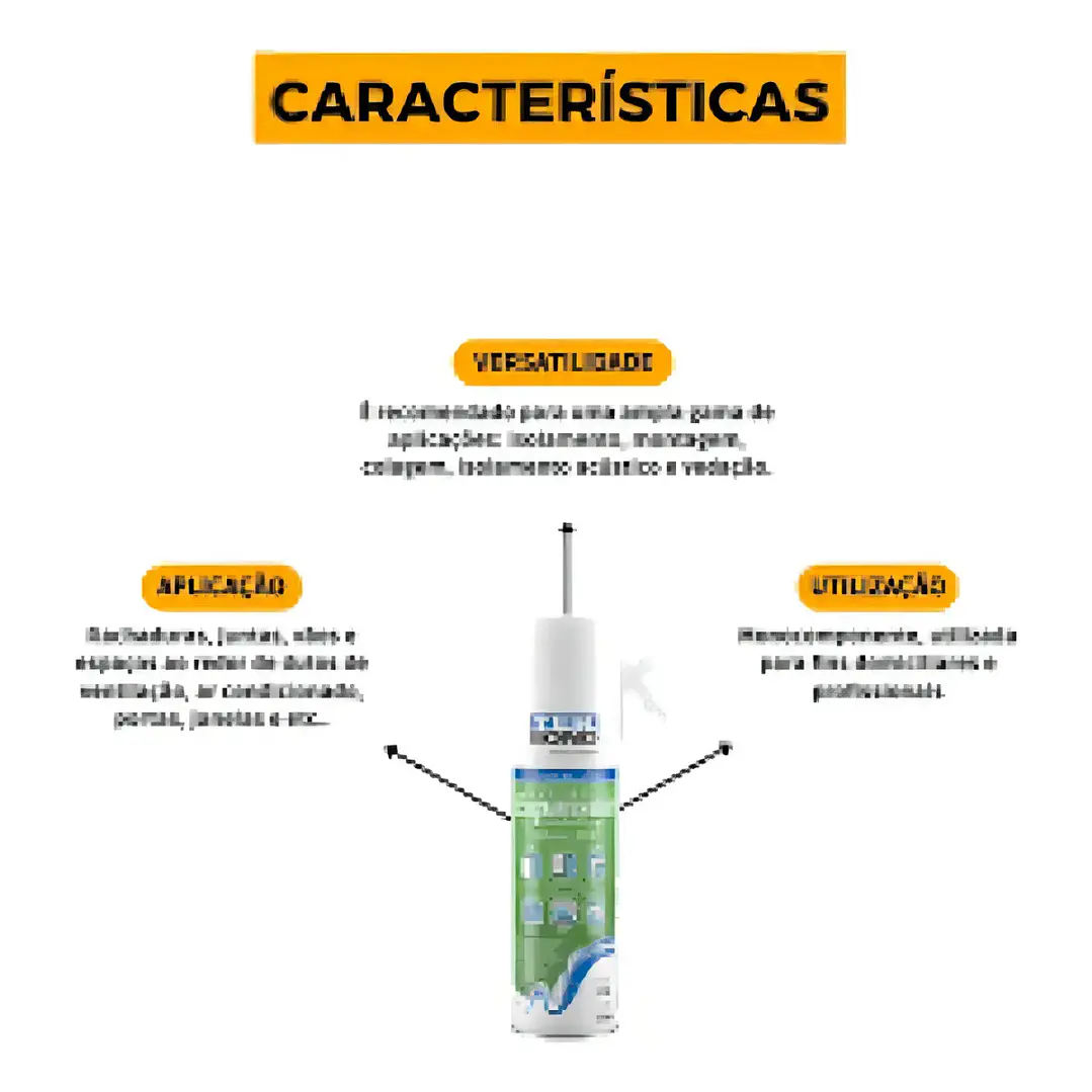 ESPUMA EXPANSIVA PU USO GENERAL 320GR/500ML TEKBOND 69957326993 2