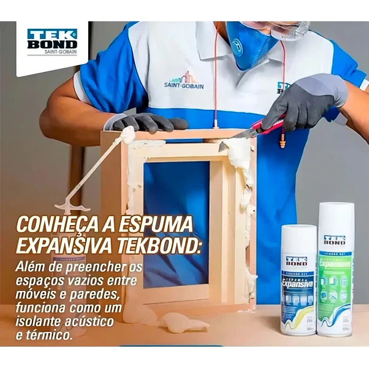 ESPUMA EXPANSIVA PU USO GENERAL 320GR/500ML TEKBOND 69957326993 3