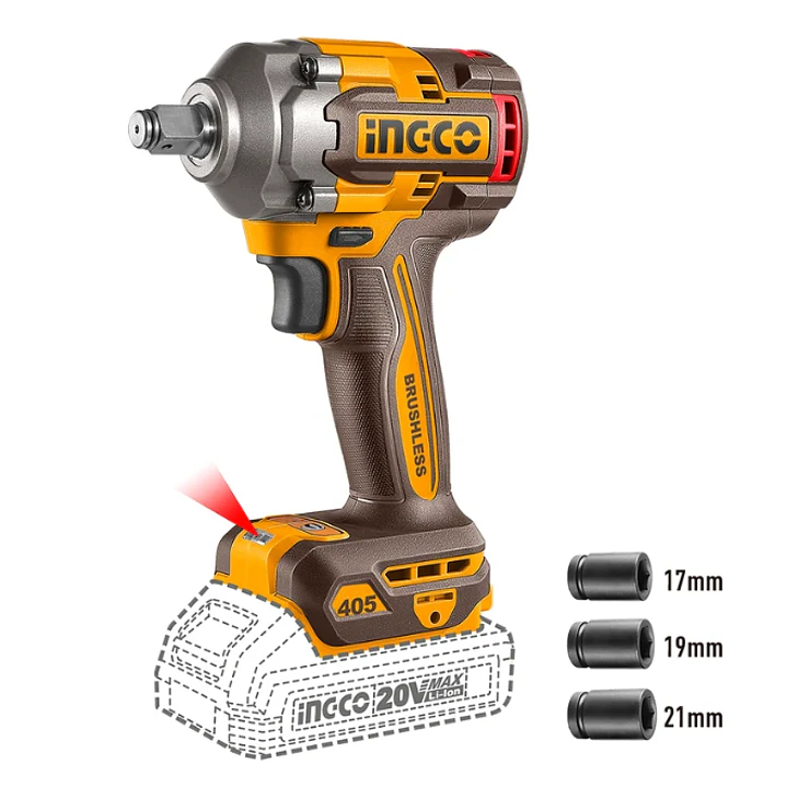 PISTOLA DE IMPACTO BL INALAMBRICA INDUSTRIAL 1/2