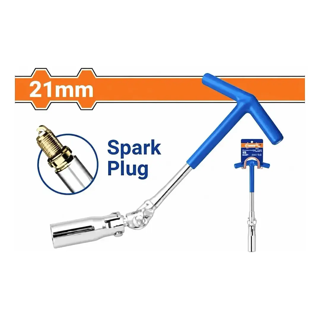 LLAVE PARA BUJIAS MANGO EN T 21MM WADFOW WTH5121 2