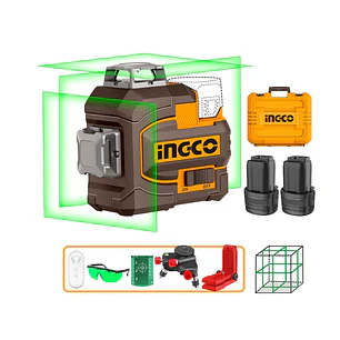 NIVEL LASER INDUSTRIAL AUTONIVELANTE 12 LINEAS 35M INGCO HLL301205
