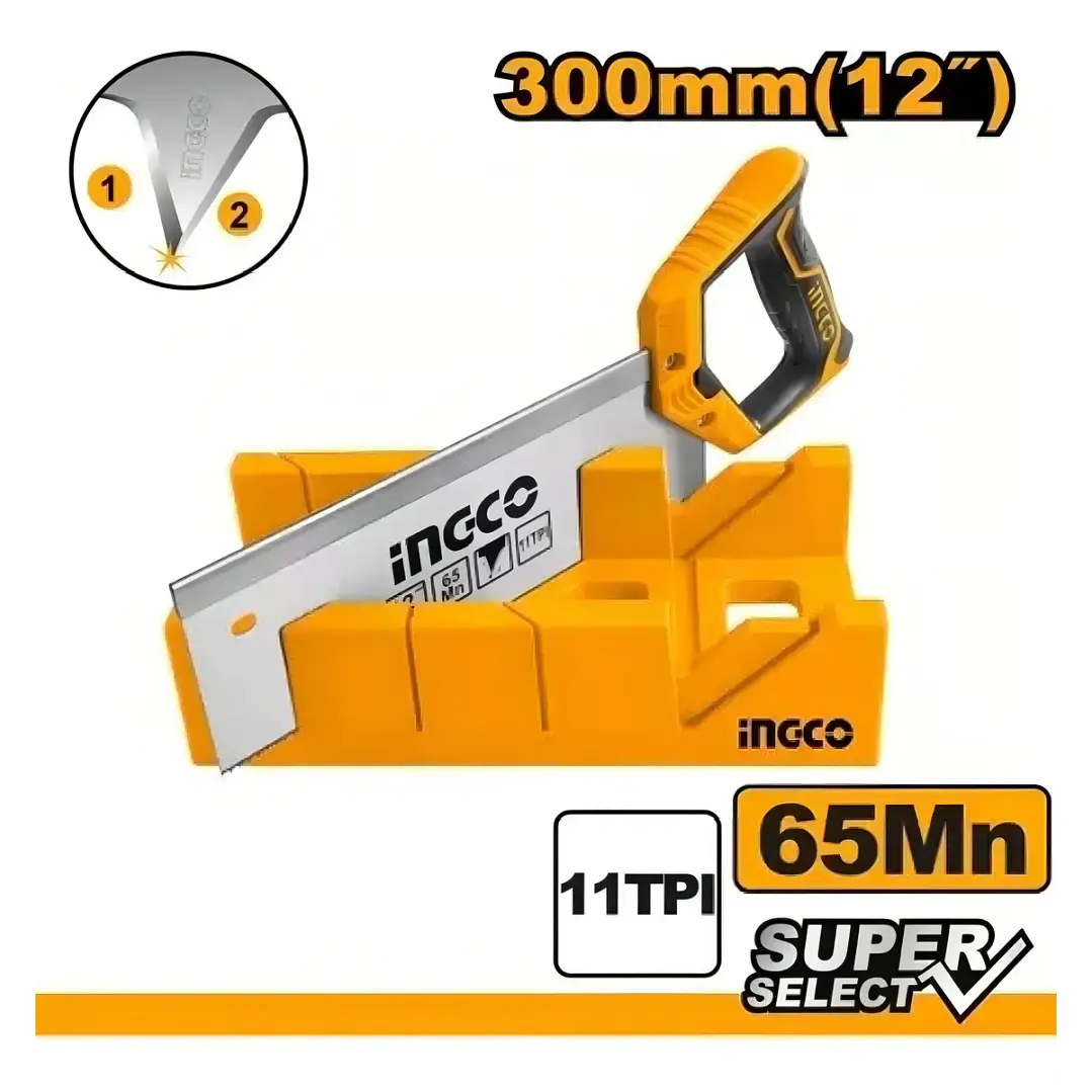 SERRUCHO COSTILLA 11TPI CON INGLETE 300MM/12