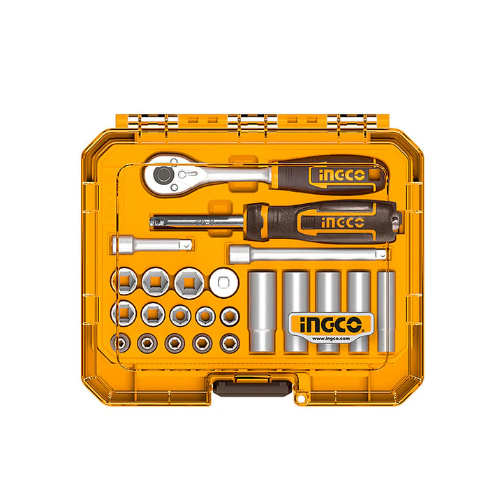 SET DADOS Y CHICHARRA INDUSTRIAL 23 PIEZAS 1/4