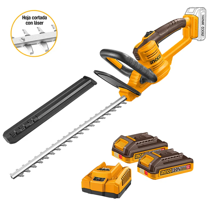 CORTASETO INDUSTRIAL +2 BAT 2AH Y CARG 20V/460MM INGCO CHTLI20462 2