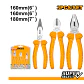 ALICATE INGCO UNIVERSAL, PUNTA, CORTE DIAGONAL SUPER SELECT JGO 3PZAS HKPS0831 - Miniatura 2