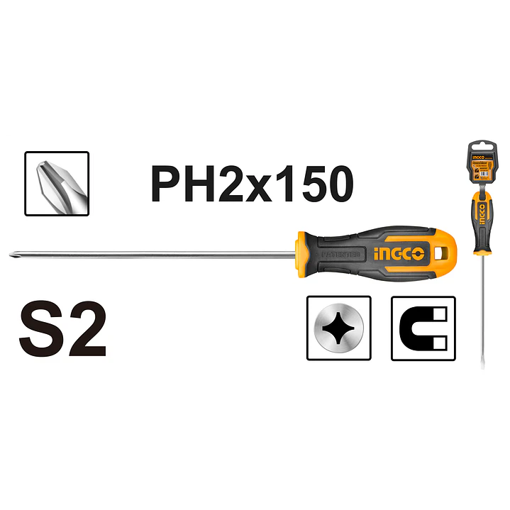ATORNILLADOR INGCO PHILLIPS 2 - 6 MM X 150 MM HS68PH2150 1