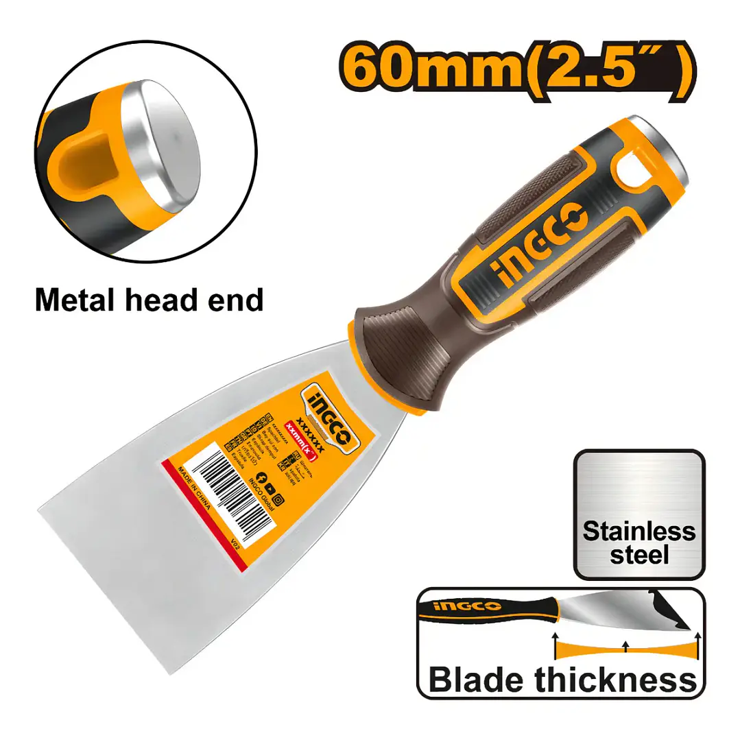ESPATULA INGCO MANGO PLASTICO 60 MM HPUT08060 2
