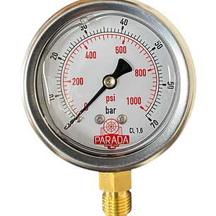 MANOMETRO 0-1000 psi UNIVERSAL PARA NEBULIZADORES 