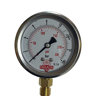 MANOMETRO 0-230 psi UNIVERSAL PARA NEBULIZADORES