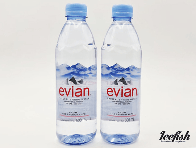 24 Agua Mineral Evian 500 ml