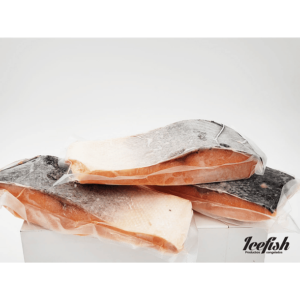 Salmón Premium Porción al Vacio con Piel Kg.