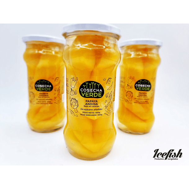 Papayas Andina  560 grs.