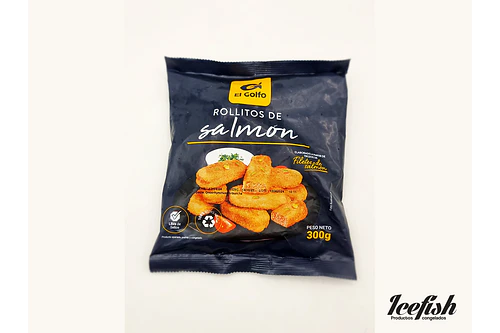 Salmón en Rollito Apanado 300 grs.- 