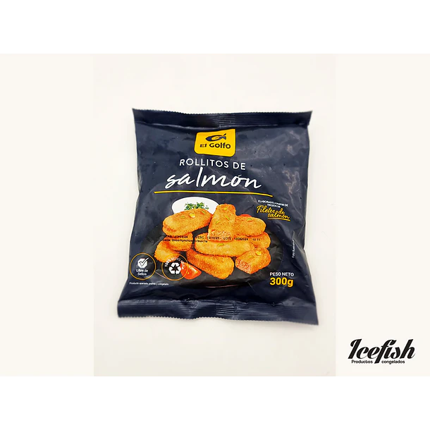 Salmón en Rollito Apanado 300 grs.- 