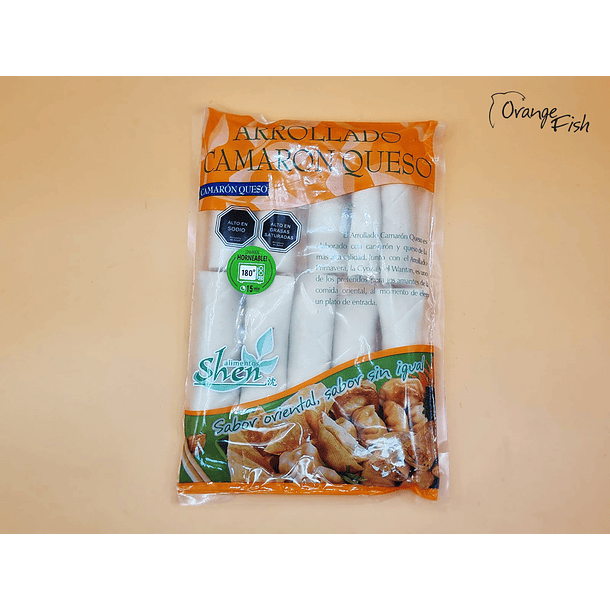 10 arrollado Camarón Queso