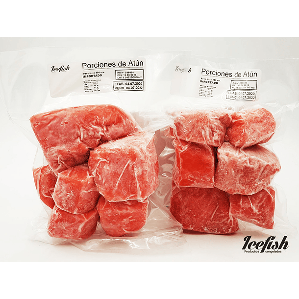 3 x 2 Atún Rojo en porciones 500 grs.