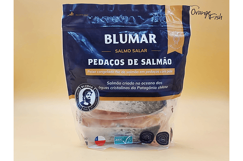 Salmón Exportación Porción con piel 500 grs.