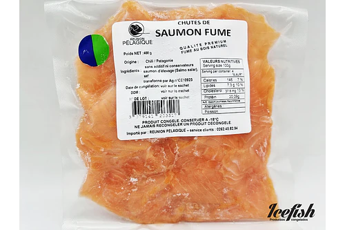 Bites & Pieces de Salmón Ahumado kg 500 grs.