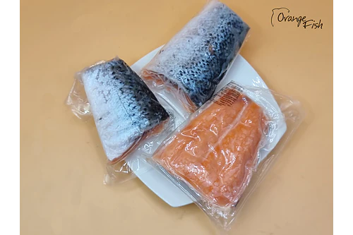 Salmón Porcionado de "Colas" al vacío Kg.