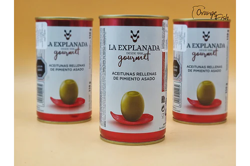 Aceituna Rellenas de Pimiento Asado 350 grs.