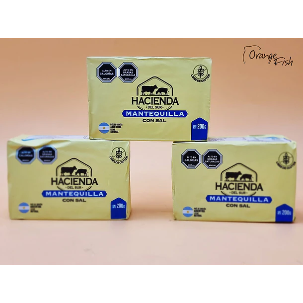 Mantequilla con Sal – Hacienda del Sur 200 grs.