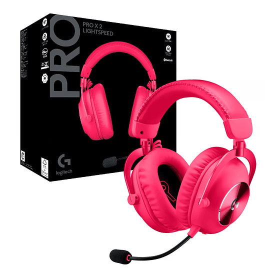 AUDIFONOS PRO X LIGHTSPEED 2 MAGENTA LOGITECH