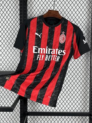 CAMISOLA DO MILAN 25/26 VERMELHO E PRETO