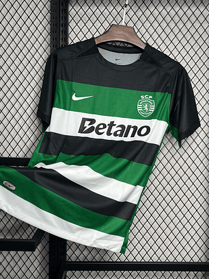 CAMISOLA DO SPORTING 25/26 VERDE E PRETO