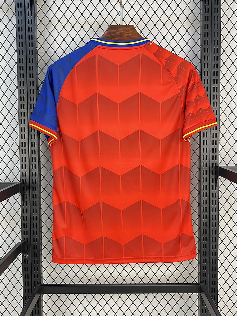 CAMISOLA DA SELEÇÃO DA ESPANHA 25/26 VERMELHO E AZUL 3