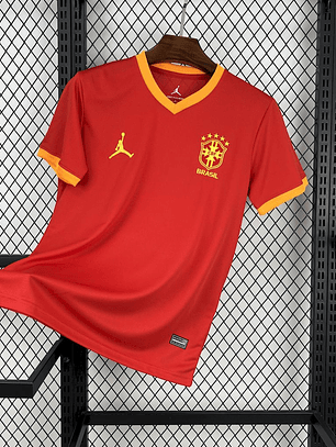 CAMISOLA DA SELEÇÃO DO BRASIL 25/26 VERMELHO EDIÇÃO ESPECIAL