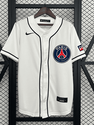 CAMISOLA DE BASEBOL DO PSG 25/26 BRANCO