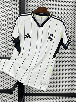 CAMISOLA DE BASEBOL DO REAL MADRID 25/26 BRANCO