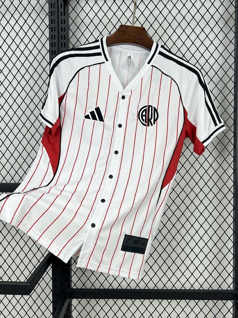 CAMISOLA DE BASEBOL DO RIVER PLATE 25/26 BRANCO 1