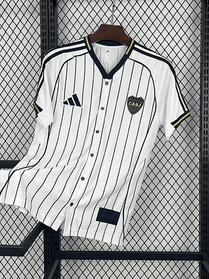 CAMISOLA DE BASEBOL DO BOCA JUNIORS 25/26 BRANCO
