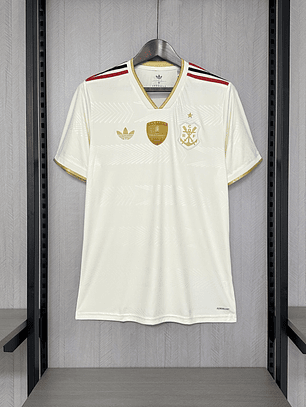 CAMISOLA DO FLAMENGO 25/26 BRANCA - PACH LIBERTADORES
