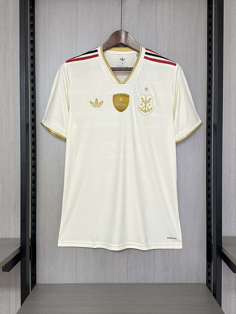 CAMISOLA DO FLAMENGO 25/26 BRANCA - PACH LIBERTADORES 1