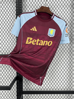 CAMISOLA DO ASTON VILLA 25/26 VERMELHO