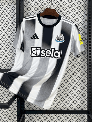 CAMISOLA DO NEWCASTLE 25/26 BRANCO E PRETO