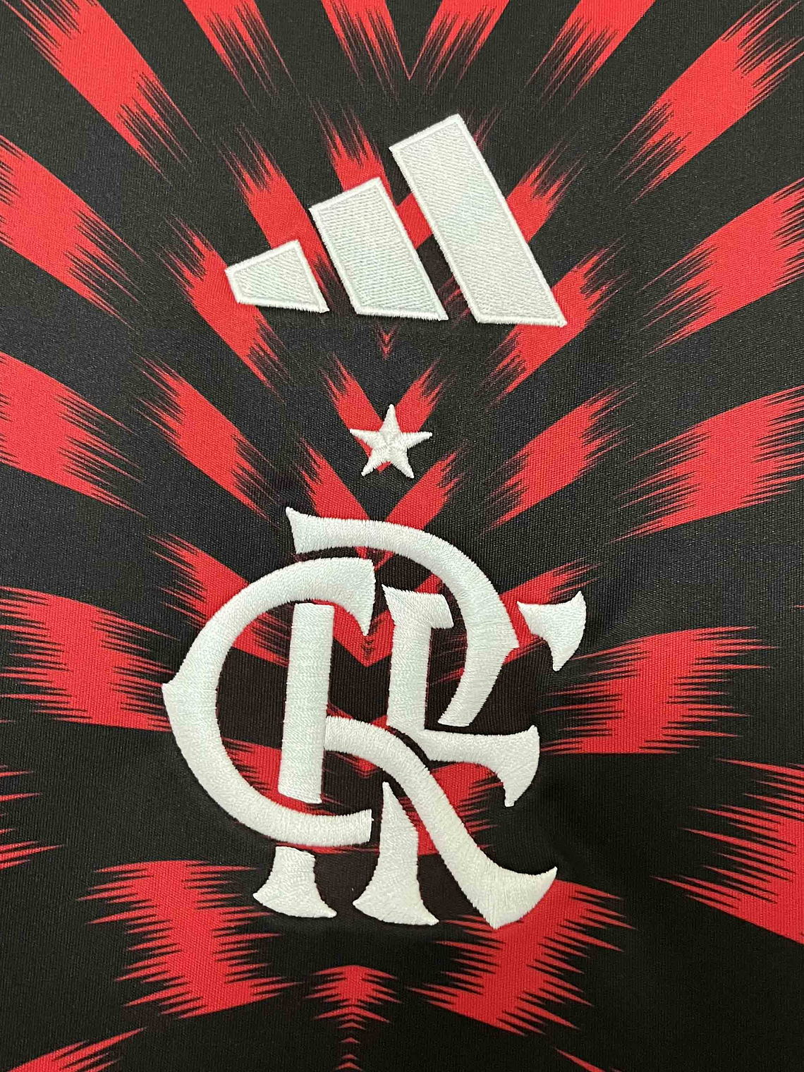 CAMISOLA DO FLAMENGO 25/26 VERMELHO E PRETO TREINO 2