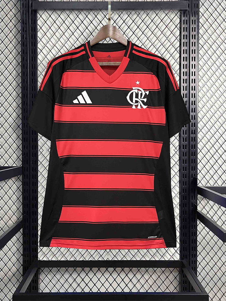 CAMISOLA DO FLAMENGO 25/26 VERMELHO E PRETO 2