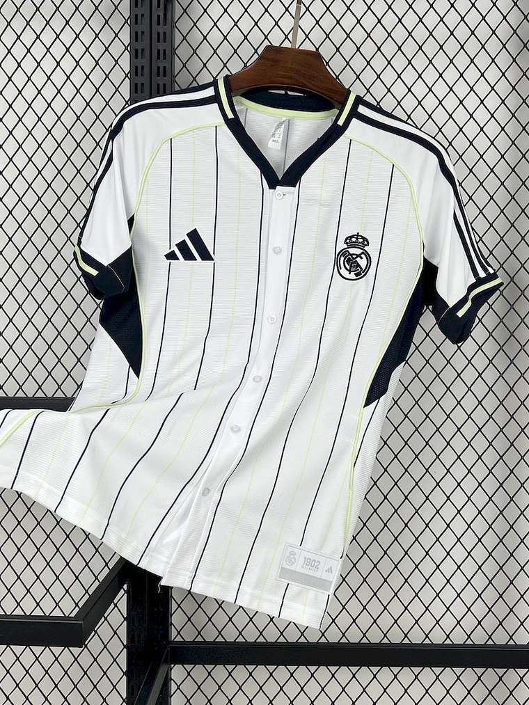 CAMISOLA DE BASEBOL DO REAL MADRID 25/26 BRANCO 1