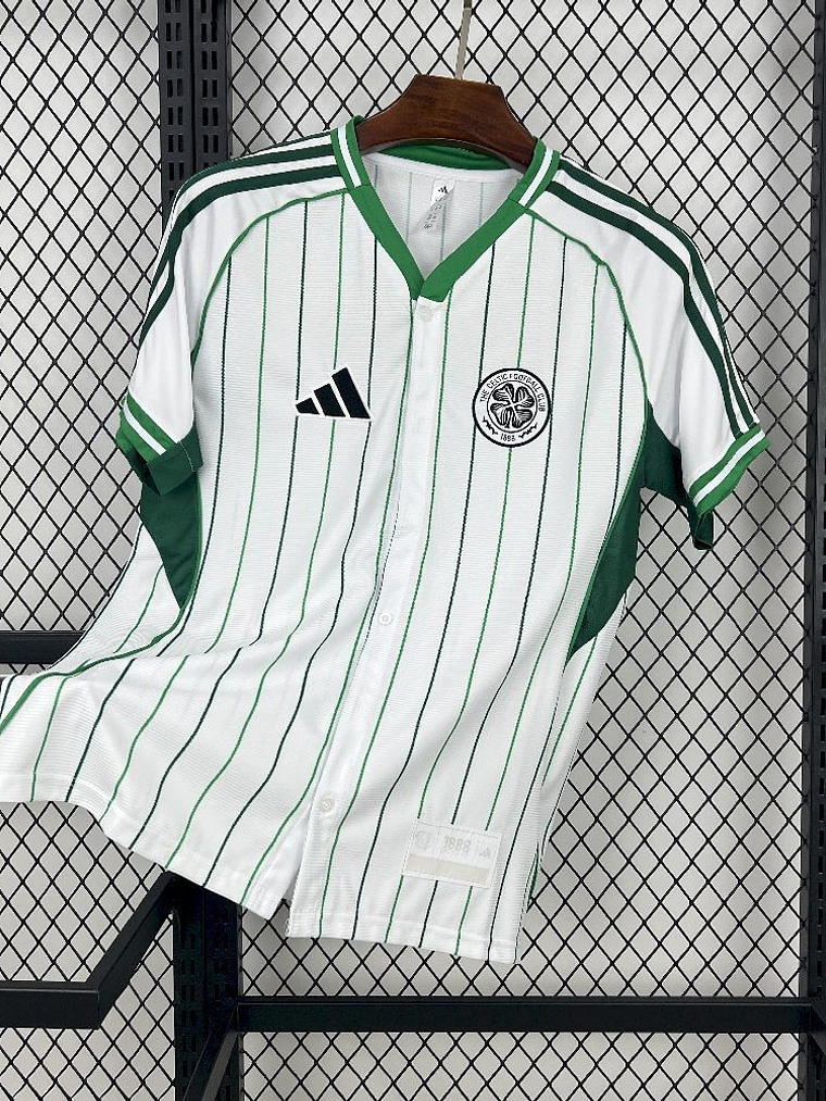 CAMISOLA DE BASEBOL DO CELTIC 25/26 BRANCO 1