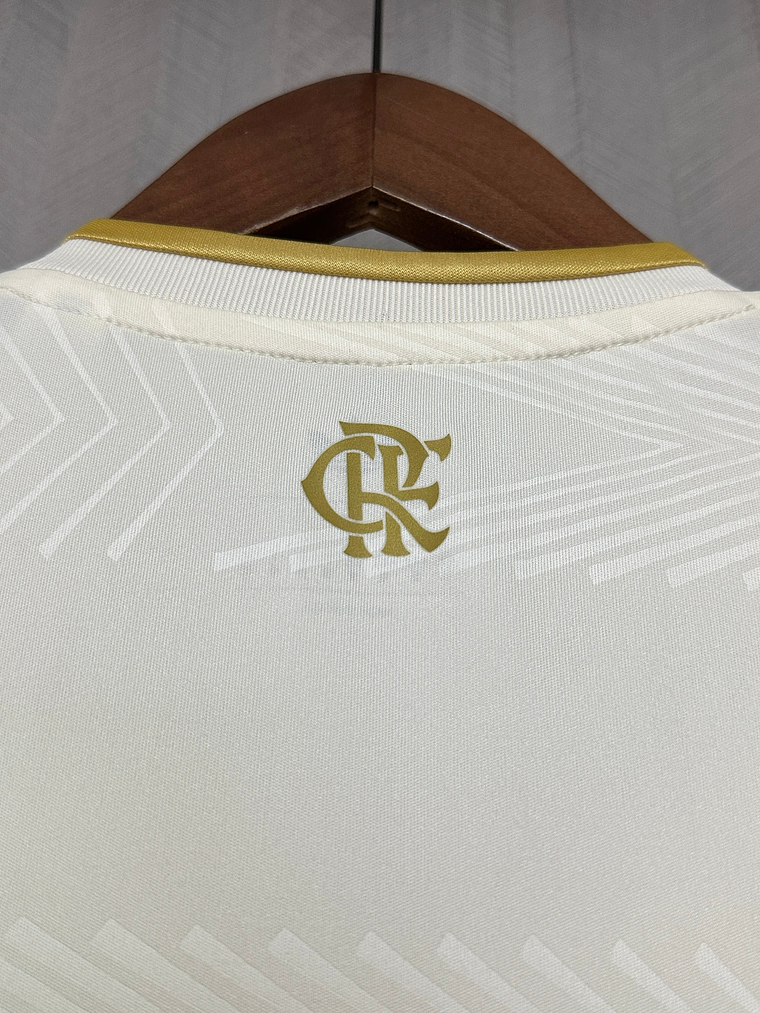 CAMISOLA DO FLAMENGO 25/26 BRANCA - PACH LIBERTADORES 2