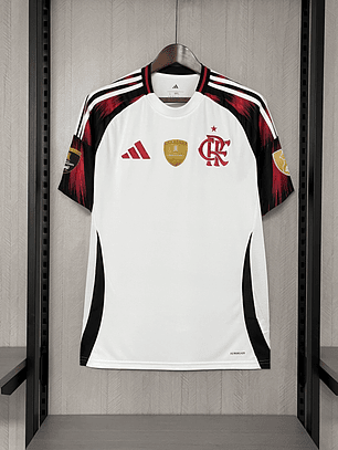 CAMISOLA DO FLAMENGO 25/26 BRANCA E VERMELHA - PACH LIBERTADORES (Cópia)