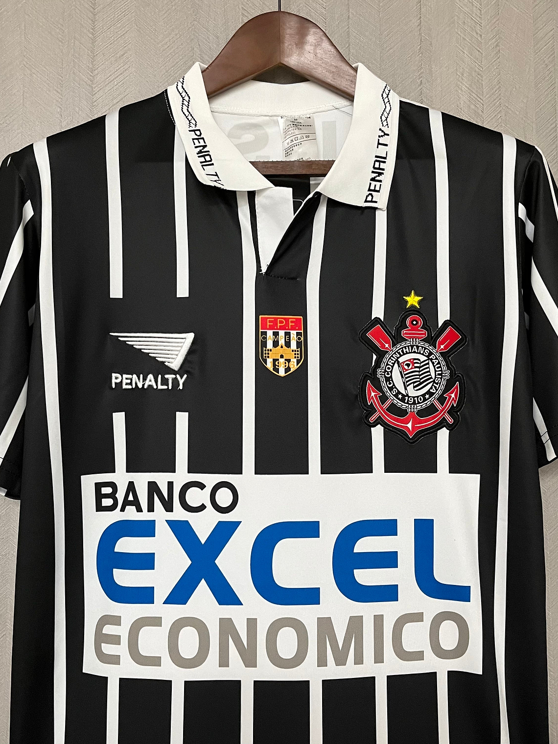CAMISA RETRÔ DO CORINTHIANS - EXCEL ECONOMICO 1998 1