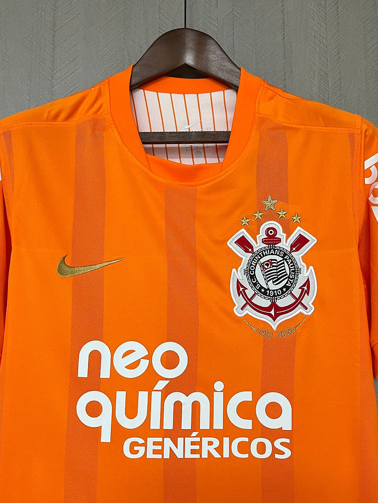 CAMISA RETRÔ DO CORINTHIANS LARANJA 2010 4