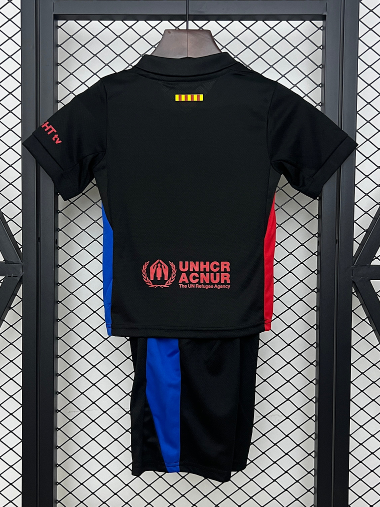 KIT INFANTIL DO BARCELONA 25/26 PRETO 3