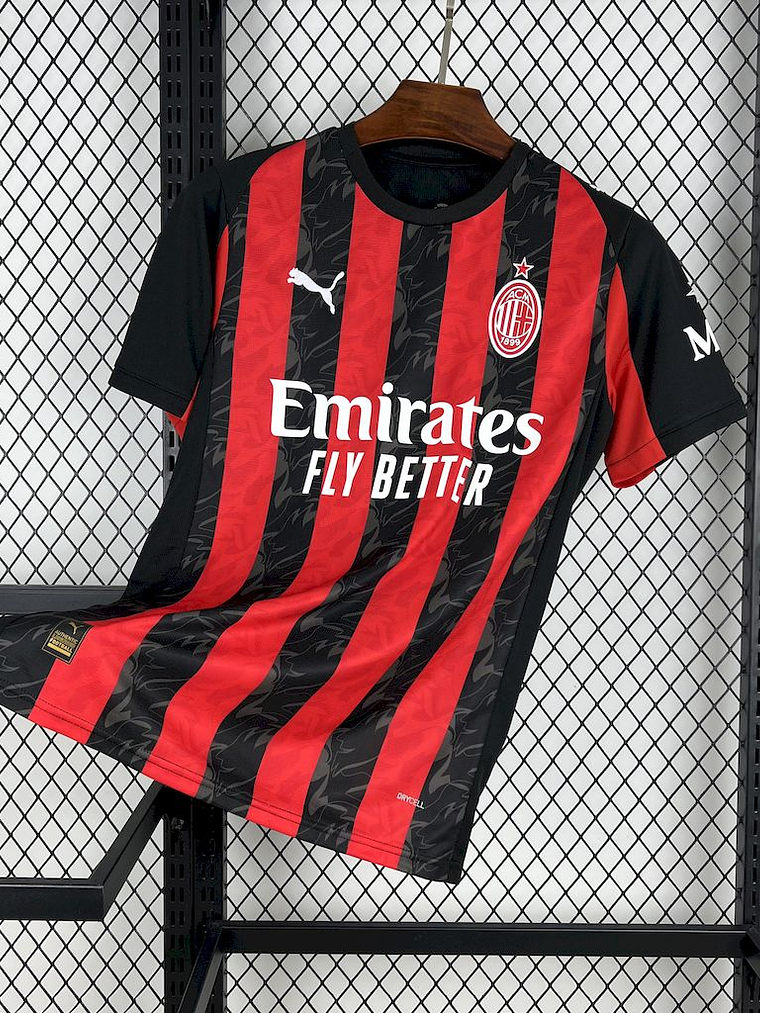 CAMISOLA DO MILAN 25/26 VERMELHO E PRETO 1